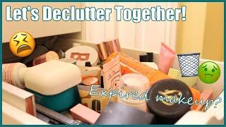 LET'S DECLUTTER! | Foundations, Primers, Powders, Bronzers, Blushes | Auroreblogs