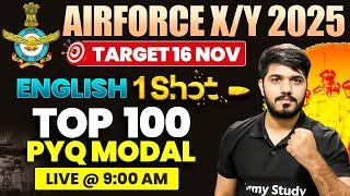 Airforce X/Y English Class 2024 | Top 100 pyq Modal | Airforce Exam Verb 2024