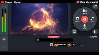 CARA MUDAH MEMBUAT INTRO YOUTUBE FIRE ANIMATION LOGO | Tutorial Kinemaster