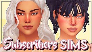 The Sims 4 | MAKING OVER MY SUBSCRIBERS SIMS! #11⭐️ | CAS & Lookbook + CC Links