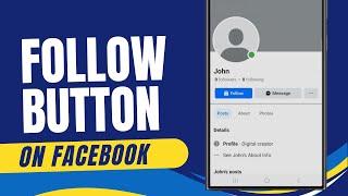 How to Add Follow Button on Facebook Profile | New Method (2025)