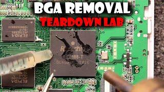 Removing a BGA (Destructive BGA rework)