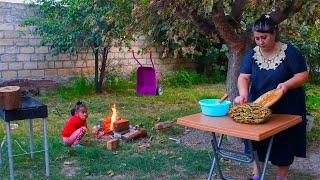 Relaxing Rural Village Life | Delicious Buckwheat Dish | Azerbaijan Cooking