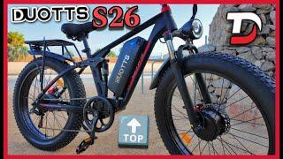 DUOTTS S26! UNA BICICLETA ELÉCTRICA GIGANTE con DOBLE MOTOR de 750W ¡UNA AUTÉNTICA BESTIA DE E-BIKE!