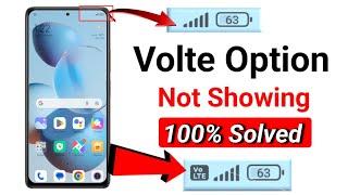 volte option not showing | android mobile volte problem | enable volte setting