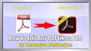 How to edit any PDF easily without changing the design and formatting. using Adobe Acrobat Pro DC