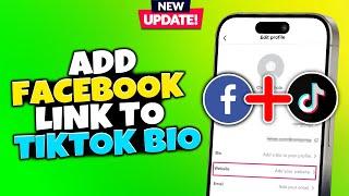 How To Add Facebook Profile Link To TikTok Bio |  tiktok bio fb link - Android & iOS