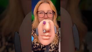 ASMR PIERCING YOUR NOSE  #asmr #shorts