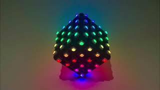 RGB Led Cube (96 LEDs, Battery Powered, Gyroscope & WiFi)