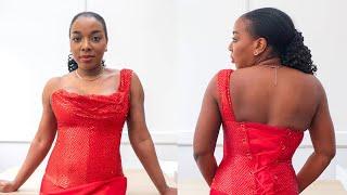 How to Sew DIY One Shoulder Corset Tutorial