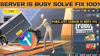 How To Solve Pubg Mobile Lite Server Is Busy Please Try Again Later Problem | pubg lite 