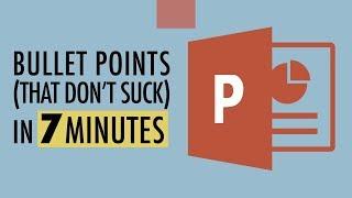 7 Minutes to WAY Better Bullet Points in PowerPoint | Microsoft Power Point Tricks and Tips