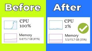 How To Fix High RAM/Memory/CPU/DISK Usage on Windows 11/10 (2023)