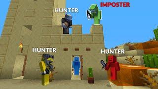 Minecraft Speedrunner Vs 4 Hunters But One Is An Imposter