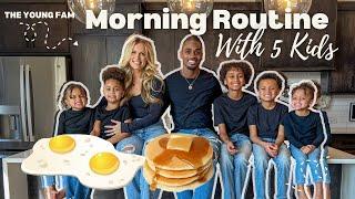 *MORNING ROUTINE* WITH 5 KIDS #VLOG