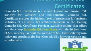 Comodo SSL Certificate, comodo ssl, cheap comodo ssl