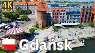 Poland / Gdańsk - The old town and surroundings. drone 4K dji mini 3 pro. 2024