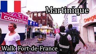 Martinique Island - Walking in Fort-de-France the Capital 2017 4K (1/2)