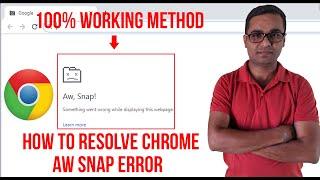 How To Fix Google Chrome AW Snap Error In Windows 10 | Windows 7