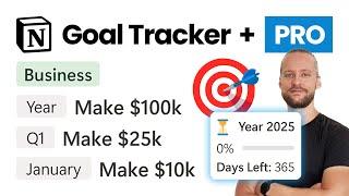 The #1 Notion Goal Tracker for 2025 | Full Tutorial + Free Template