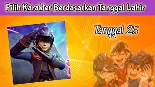 Pilih Karakter di Boboiboy sesuai Tanggal Lahir