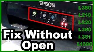 epson l360 double light problem soled without open || epson l360 red light blinking