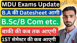 Mdu Exams 2024 || Mdu exams Update 2024 || Mdu datesheet 2024 || Mdu Datesheet 2024 #mduexams2024