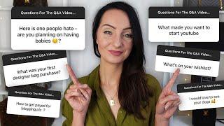 GET TO KNOW ME Q&A   Money, Children, Dream Bag, YouTube, Hobbies