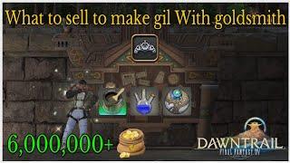 What to sell to make gil with goldsmith in dawntrail