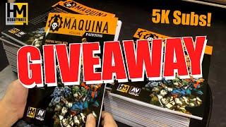 5K subs MAQUINA @vallejocolors How to Paint Mecha / Gunpla Book Youtube Giveaway!