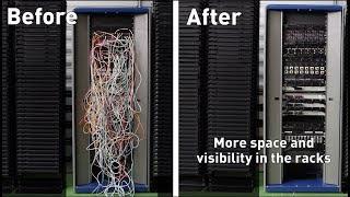 Rack re-cabling TIMELAPSE with ThinPATCH and Patchsee System : Fast, secure and easy !