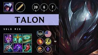 Talon Mid vs Akshan - NA Challenger Patch 25.04