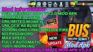 Bus Simulator Ultimate Mod Apk v2.2.0 || New Update 2024 || Unlimited Money and Gold  Unlock All