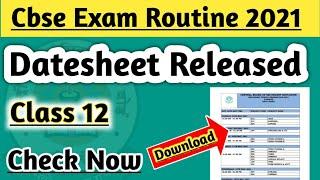 Cbse Date Sheet 2021 Class 12 | Check Now