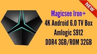 NEW! Magicsee Iron+ 4K Android 6.0 TV Box Amlogic S912 DDR4 3GB/32GB