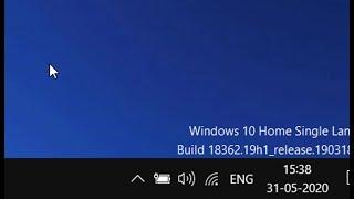 Show Windows 10 Version and Build Number on Desktop right Bottom