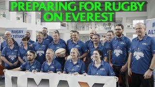 Training to play rugby on Everest!