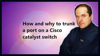 How and why to trunk a port on a Cisco catalyst switch