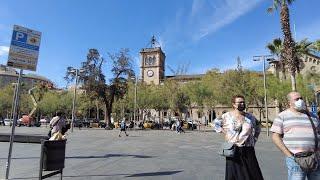 [4K]  Walking the streets of Barcelona, Spain | Walking tour 2021| Espana