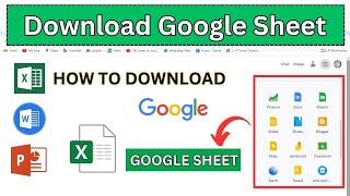 Download Google Sheets to Your PC or Laptop