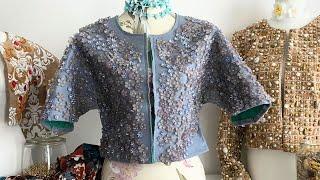 Vlogmas Day 18  Beaded flower jacket