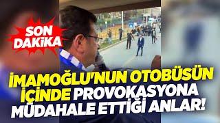 Ekrem İmamoğlu'nun Otobüsün İçinde Provokasyona Müdahale Ettiği Anlar! | Erzurum Mitingi | KRT Haber