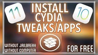 INSTALL CYDIA WITHOUT JAILBREAK OR COMPUTER ON iOS 11/10