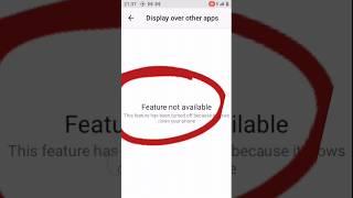 Display over other apps solution on android#