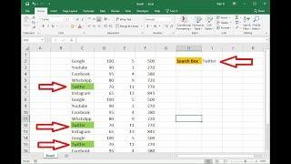 MS Excel: Easily Make Custom Search Box (Easy to Find)