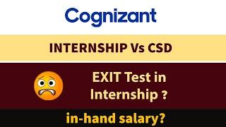 COGNIZANT internship Vs CSD
