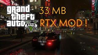 DÜŞÜK BOYUTLU DÜŞÜK SİSTEMLİ GTA 5 RTX MODU! (Grafik Modu Kurulumu-Taıtımı) 33 MB !