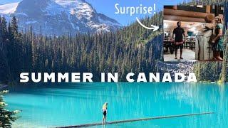 I FLEW TO CANADA TO SURPRISE MY BROTHER | BC Summer Travel Vlog ️