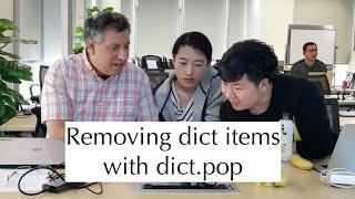 Python standard library: Removing dictionary items with dict.pop