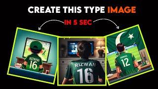 Design Your Cricket Team T-Shirt with AI | Name and Number Tutorial